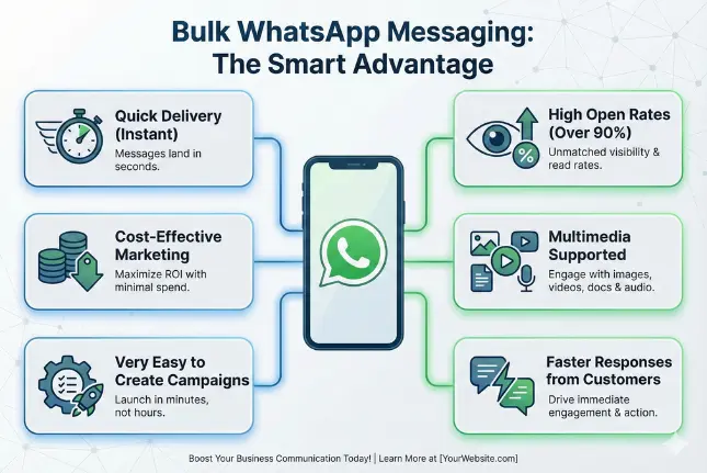 Bulk WhatsApp Advantages