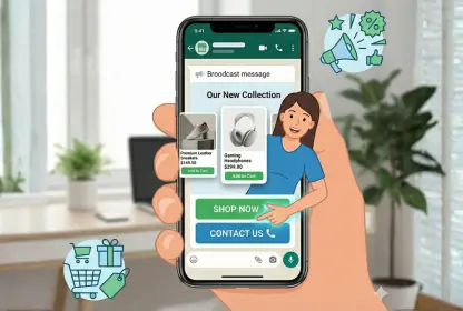 Send Links and Buttons in Message